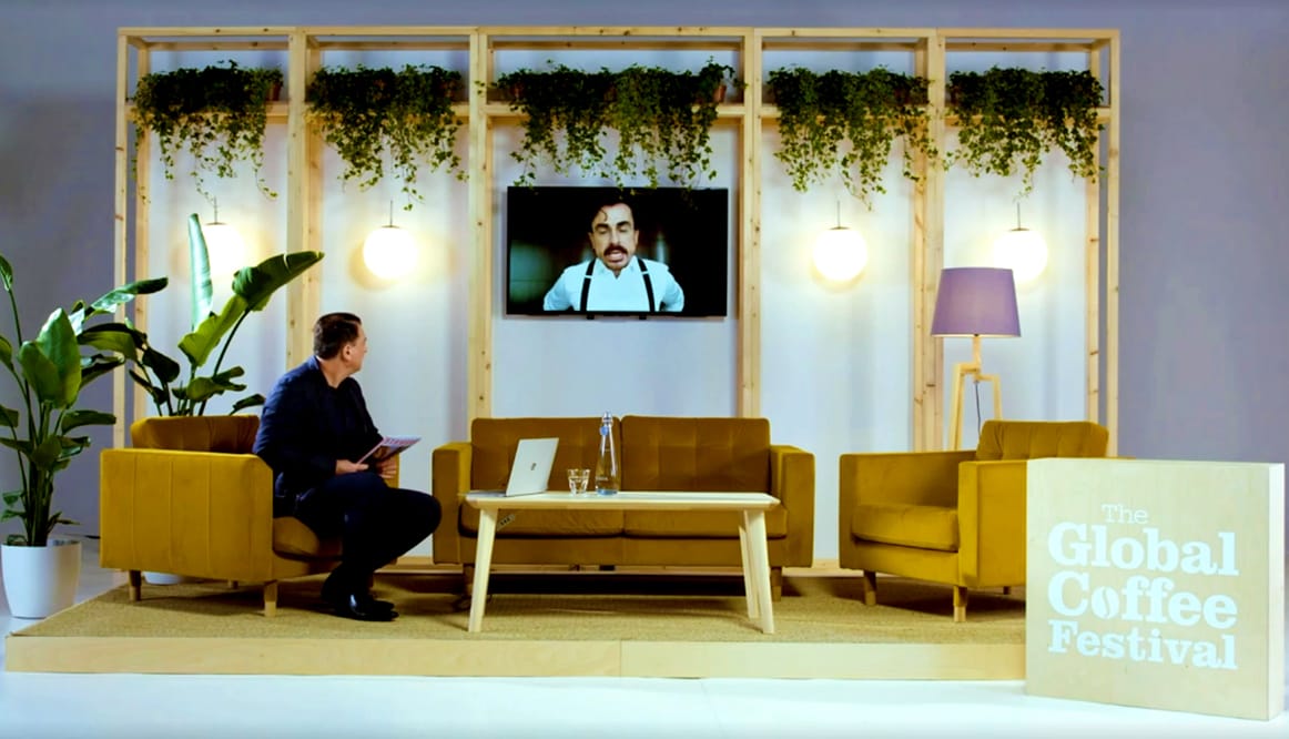 stage design hybrid studio webcast company film studio set london av company virtual meeting production company london