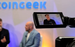 WaveFX produced live event production for CoinGeek at the London Blockchain Conference filming live studio interviews & social media shorts